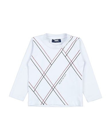 MANUELL & FRANK T-shirt Blanc 90% Coton, 10% Élasthanne