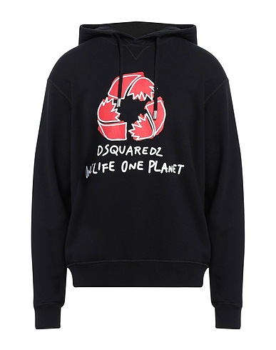 DSQUARED2 Толстовка Чёрный 100% Хлопок, Эластан