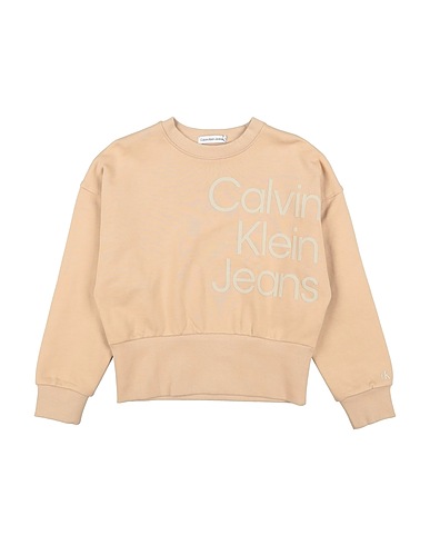 CALVIN KLEIN JEANS Sweatshirt Sand 100% Cotton