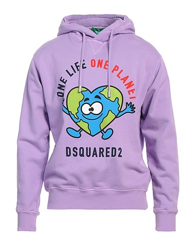 DSQUARED2 Hoodie Lila 100% Baumwolle, Elastan