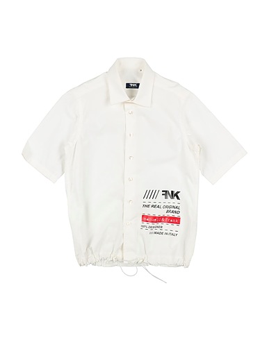 MANUELL & FRANK Patterned shirt White 100% Cotton