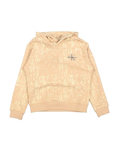CALVIN KLEIN JEANS Hooded track jacket  Beige 100% Cotton