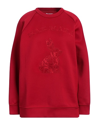 SPORTMAX Sweatshirt Burgundy 50% Polyester, 40% Cotton, 10% Polyamide
