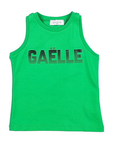 GAëLLE Paris Tank top Green 95% Cotton, 5% Elastane