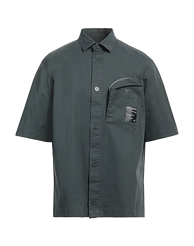 ARMANI EXCHANGE シャツ ダークグリーン コットン 57% / ナイロン 40% / ポリウレタン 3%