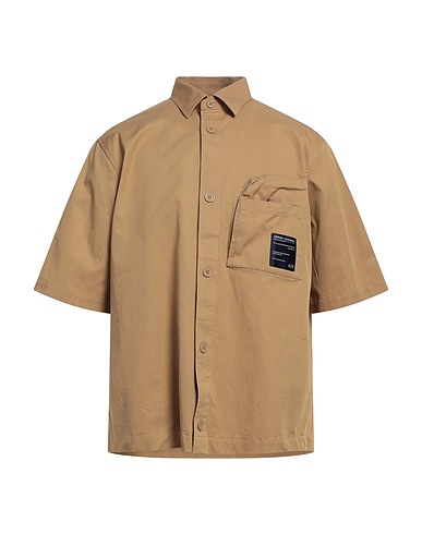 ARMANI EXCHANGE Shirts Camel 57% Cotton, 40% Polyamide, 3% Elastane