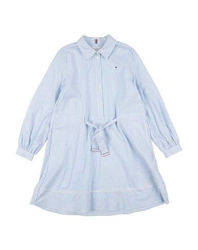 TOMMY HILFIGER Hemdkleid Azurblau 97% Baumwolle, 3% Elastan