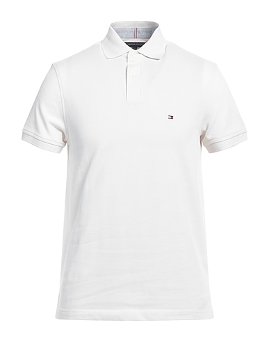 TOMMY HILFIGER Polo shirt AVORIO 96% Cotton, 4% Elastane