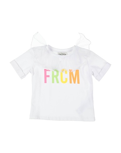 FRACOMINA MINI T-shirt Ivory 90% Cotton, 10% Elastane