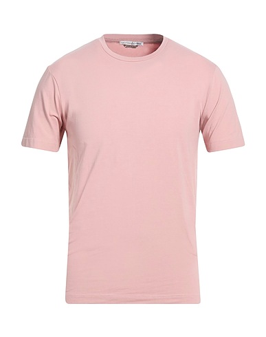 GREY DANIELE ALESSANDRINI Basic T-shirt Pink 90% Cotton, 10% Elastane