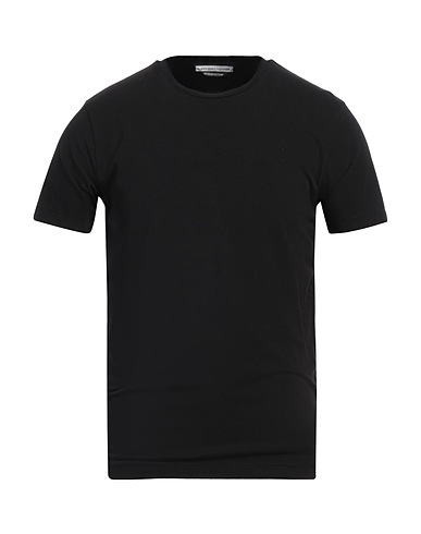 GREY DANIELE ALESSANDRINI Basic T-shirt 90% Cotton, 10% Elastane