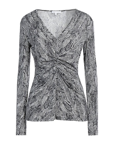 PATRIZIA PEPE Top Black 92% Polyester, 8% Elastane