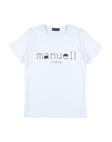 MANUELL & FRANK T-shirt White 95% Cotton, 5% Elastane