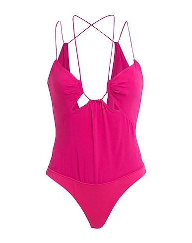 THE ANDAMANE TOPWEAR Mauve 96% Silk, 4% Elastane, Polyester