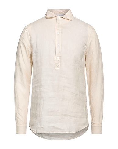 PAOLO PECORA Chemise de couleur unie 100% Lin, Coton