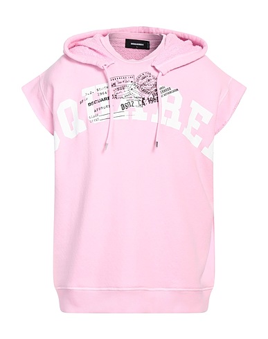 DSQUARED2 Hooded sweatshirt Pink 100% Cotton, Elastane