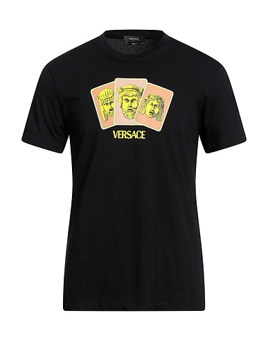 VERSACE T-shirt Nero 100% Cotone