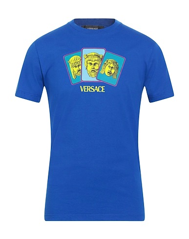 VERSACE Футболка Синий 100% Хлопок