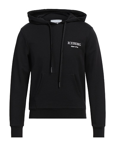 ICEBERG Hooded sweatshirt Black 100% Cotton