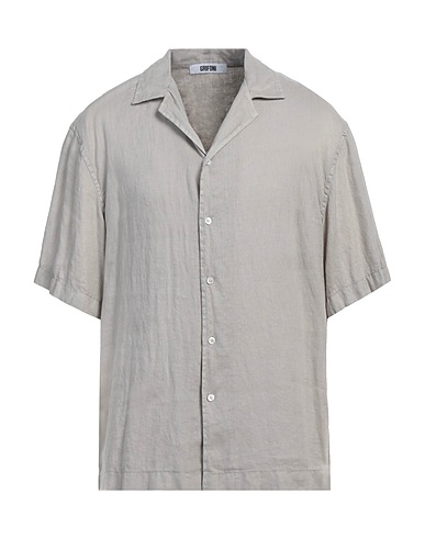 GRIFONI Solid color shirt 100% Linen