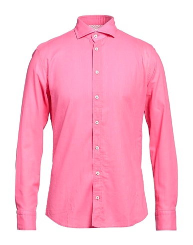 BASTONCINO Einfarbiges Hemd Fuchsia 100% Baumwolle