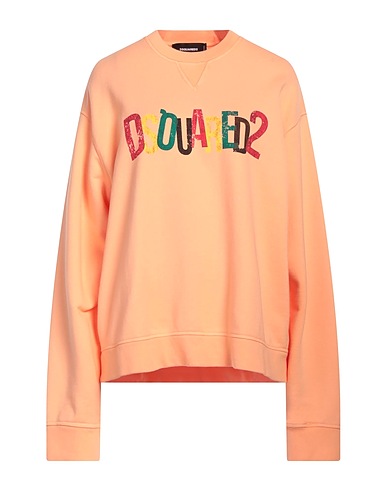 DSQUARED2 Sweatshirt Salmon pink 100% Cotton, Elastane