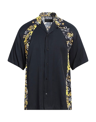 VERSACE JEANS COUTURE Patterned shirt Black 100% Viscose
