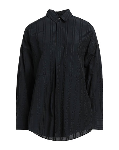 IRO Solid color shirts & blouses Black 42% Cotton, 33% Viscose, 25% Polyamide