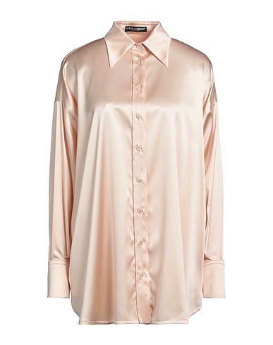 DOLCE&GABBANA Solid colour shirts & blouses Blush 96% Silk, 4% Elastane