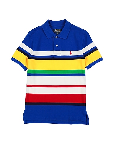 POLO RALPH LAUREN Polo shirt Striped Cotton Mesh Polo Shirt 100% Cotton