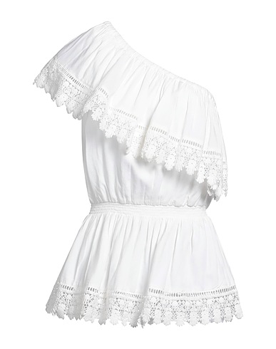 MELISSA ODABASH One-shoulder top White 100% Viscose