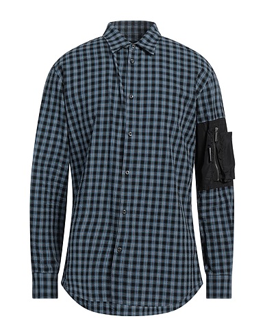 DSQUARED2 Checked shirt Blue 100% Cotton, Polyamide