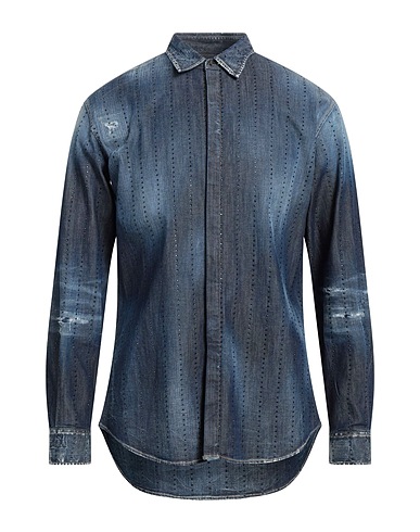 DSQUARED2 Denim shirt Blue 98% Cotton, 2% Elastane