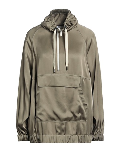 BRUNELLO CUCINELLI Sweatshirt Khaki 56% Acetate, 44% Viscose, Brass