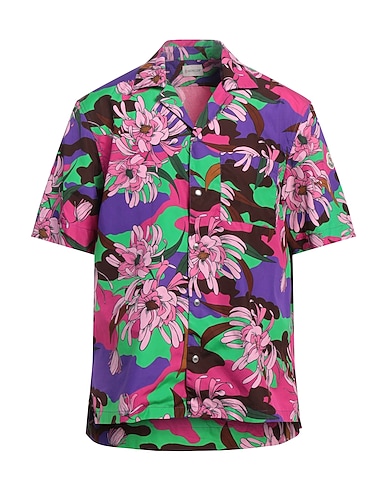 MONCLER Camicia fantasia Fucsia 100% Cotone