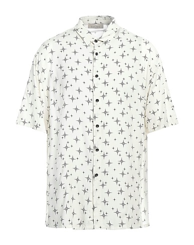 LANEUS Camicia fantasia Avorio 100% Viscosa