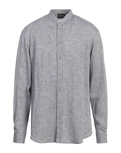 EMPORIO ARMANI Linen shirt Grey 100% Linen