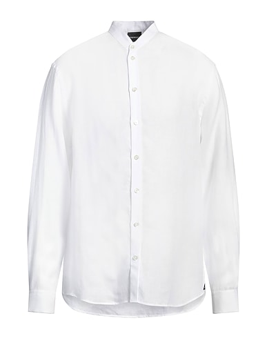 EMPORIO ARMANI Solid color shirt 100% Linen