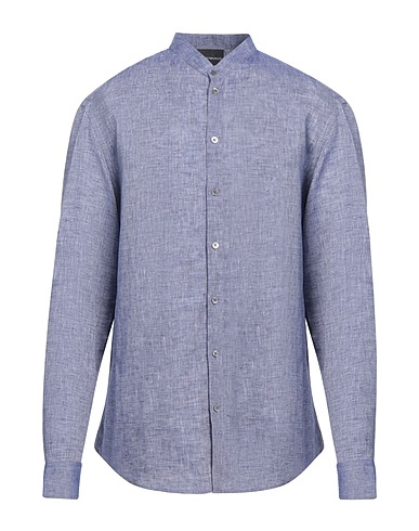 EMPORIO ARMANI Solid colour shirt 100% Linen