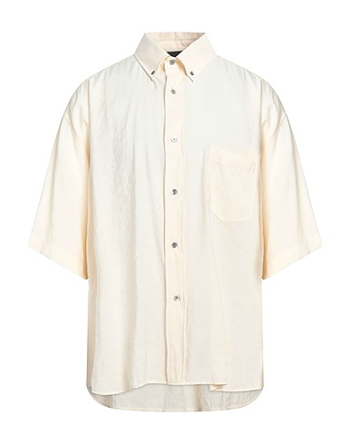 EMPORIO ARMANI Camicia tinta unita Beige 85% Modal, 15% Poliestere
