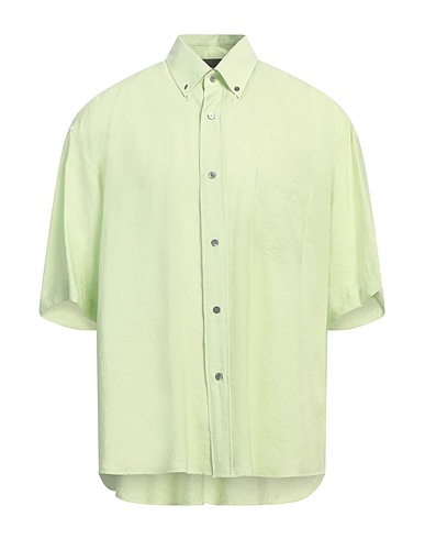 EMPORIO ARMANI Solid colour shirt Light green 85% Modal, 15% Polyester