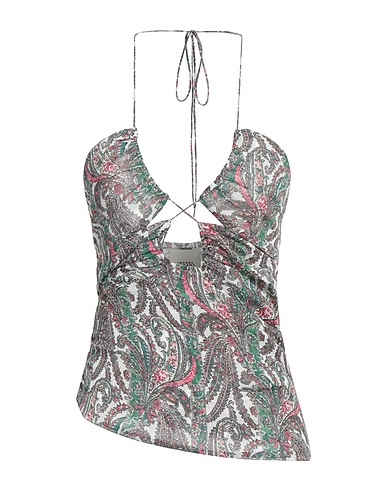 ISABEL MARANT Top Green 76% Cotton, 24% Silk