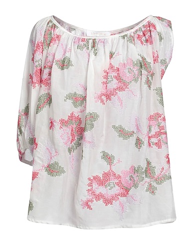 LILA-EUGENIE Top White 70% Cotton, 30% Silk