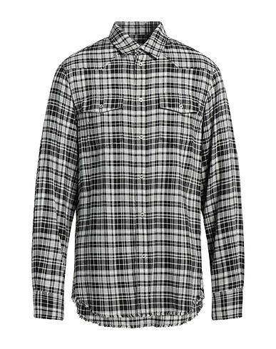 IRO Kariertes Hemd Schwarz 86% Rayon, 8% Polyamid, 5% Wolle, 1% Elastan