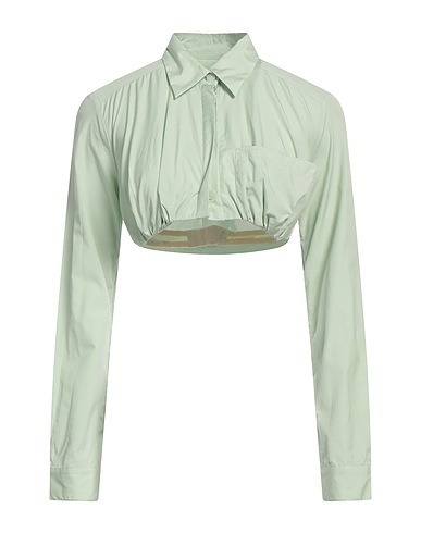 CHRISTOPHER ESBER Solid colour shirts & blouses Light green 100% Cotton