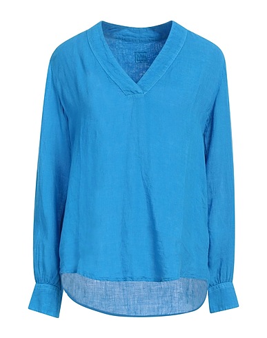 120% LINO Top Azure 100% Linen