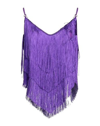 PINKO Top Purple 100% Polyester, Acetate