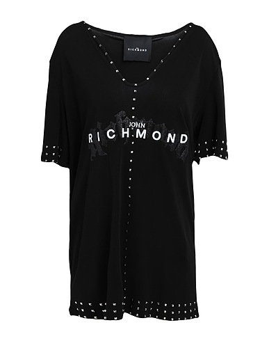 JOHN RICHMOND T-shirt Black 100% Viscose
