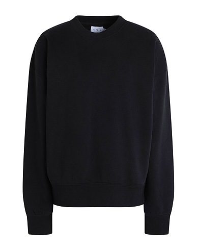 TOPMAN Sweatshirt Black 80% Cotton, 20% Polyester