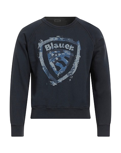 BLAUER. Sweatshirt Midnight blue 100% Cotton